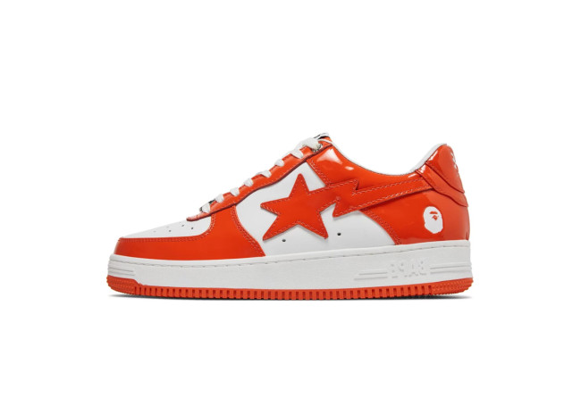 Patent Leather Orange White
