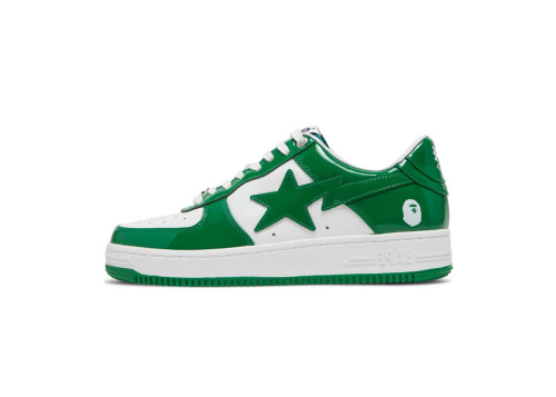 Patent Leather Green White