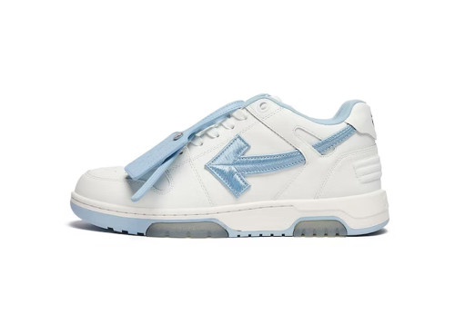 Out Of Office OOO Low Tops Embroidered Arrow White Light Blue