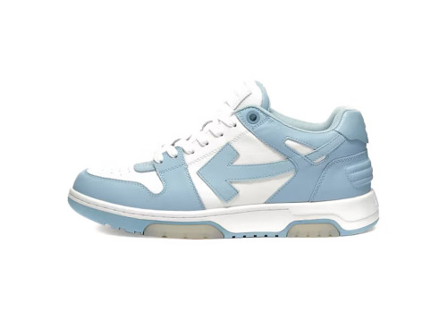 Out Of Office OOO Low Calf Leather White Light Blue