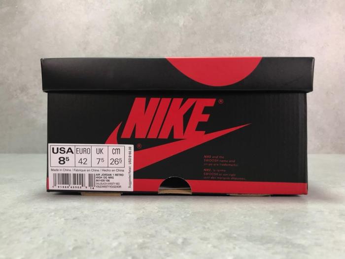 1s Retro High Not for Resale Varsity Red