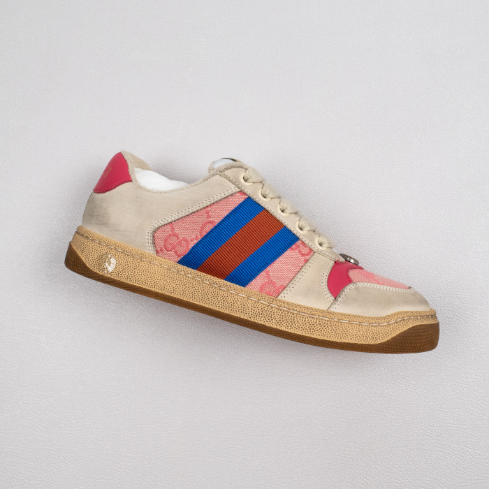 Screener Grey/Pink Nubuck Leather
