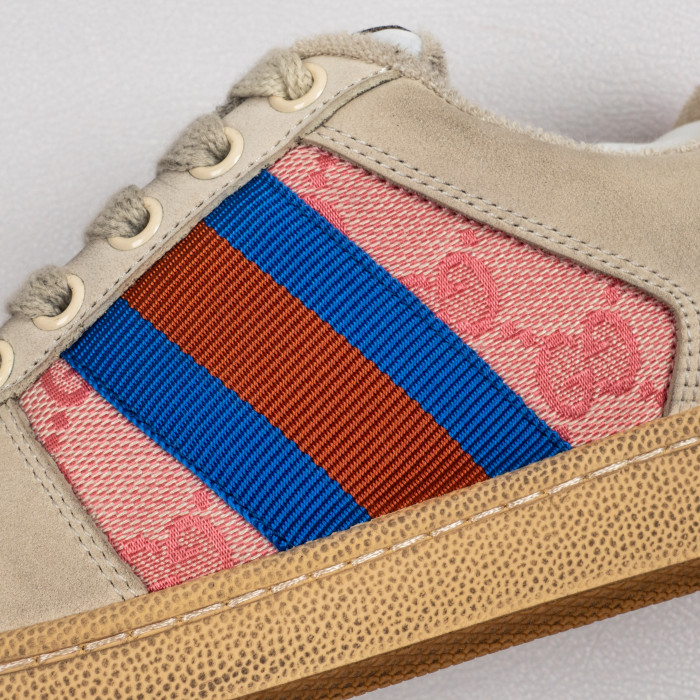 Screener Grey/Pink Nubuck Leather