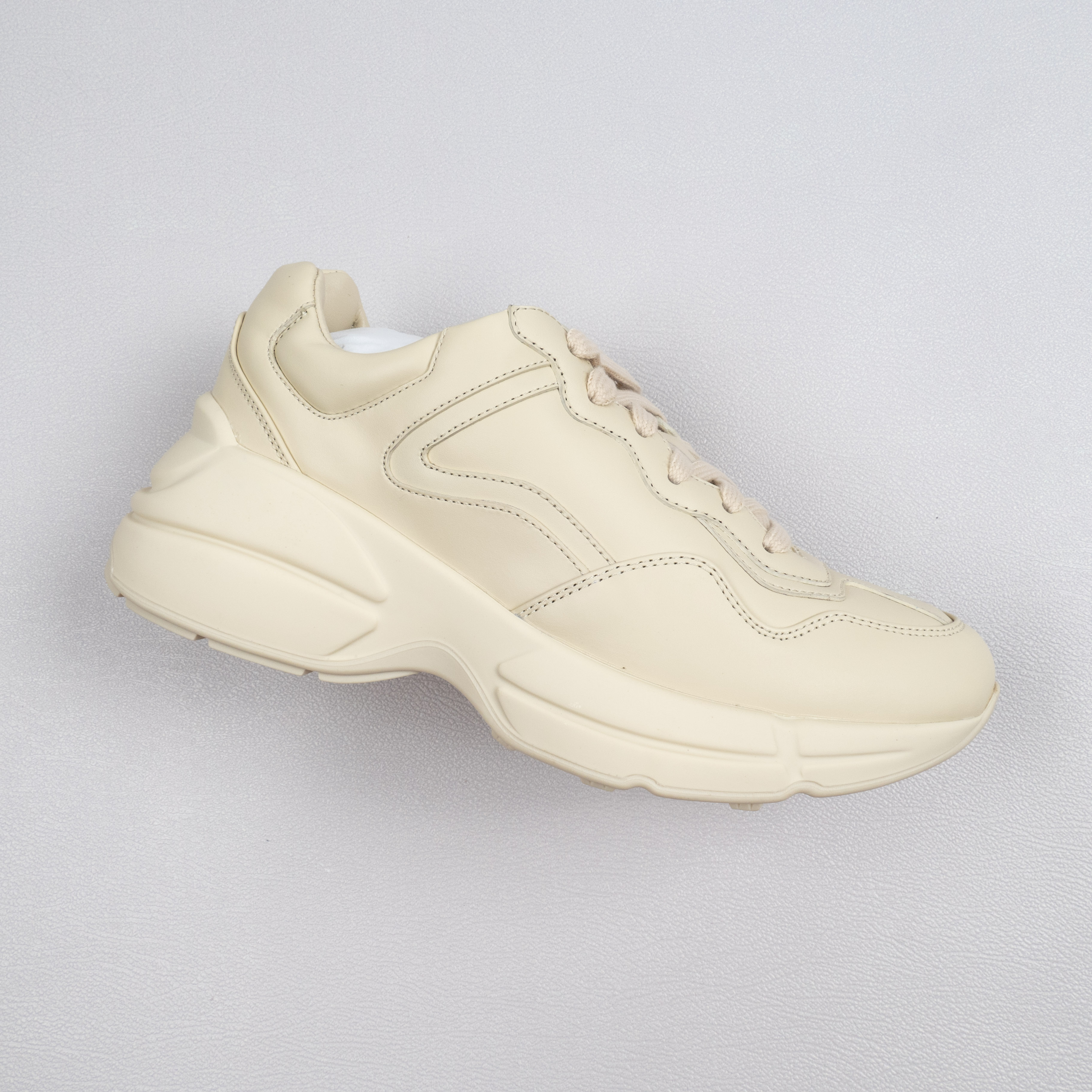 Rhyton Cream Leather White