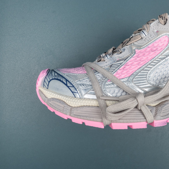 WOMEN'S 3XL SNEAKER IN WHITE/GREY/PINK