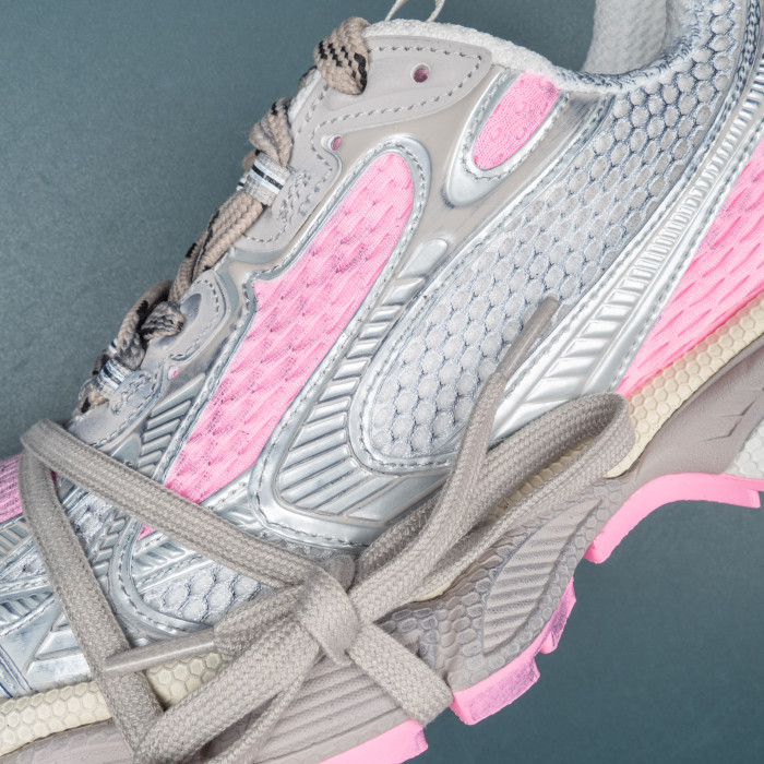 WOMEN'S 3XL SNEAKER IN WHITE/GREY/PINK