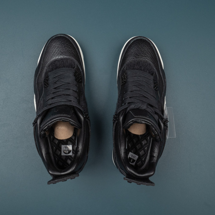 4's Retro Pony Hair Black
