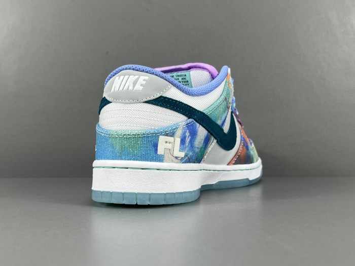 SB Dunk Low Futura Laboratories Bleached Aqua