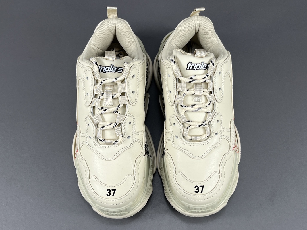 Triple S DIY Metal White Red