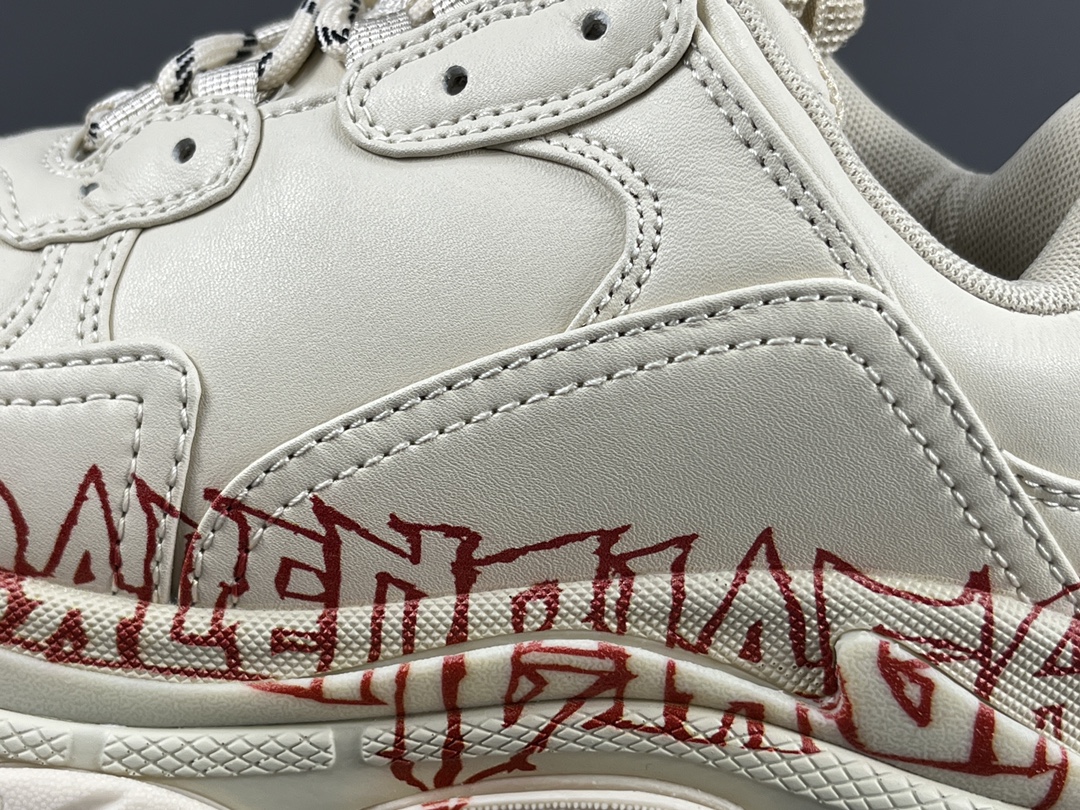 Triple S DIY Metal White Red