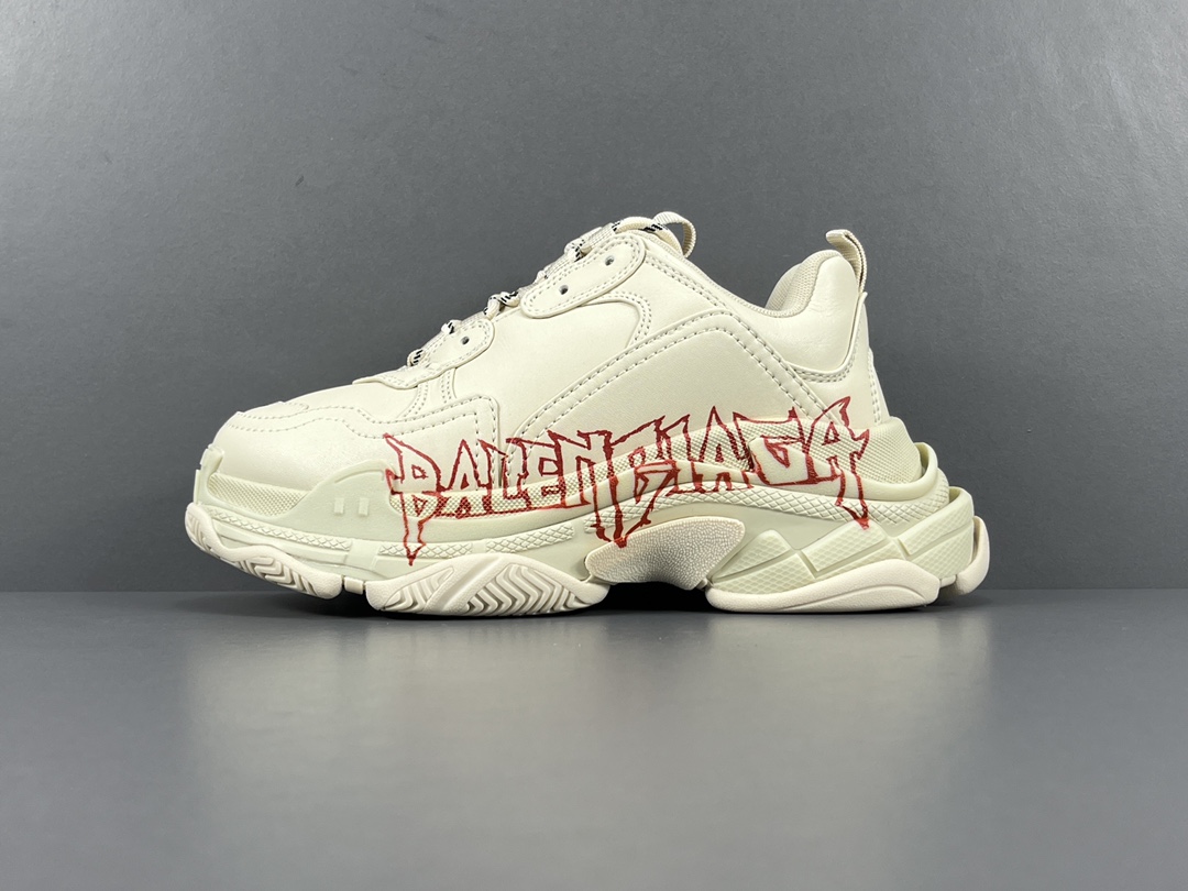 Triple S DIY Metal White Red