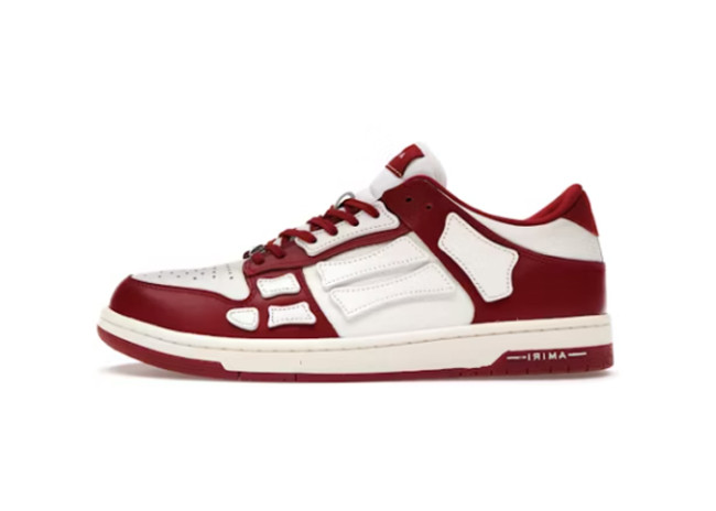 Skel Top Low Red White