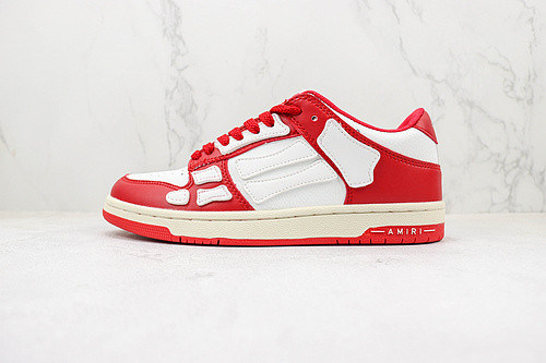 Skel Top Low Red White