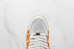 Skel Top Low White Orange