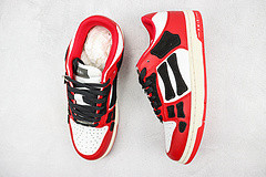 Skel Top Low White Red White