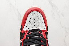 Skel Top Low White Red White