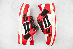 Skel Top Low White Red White