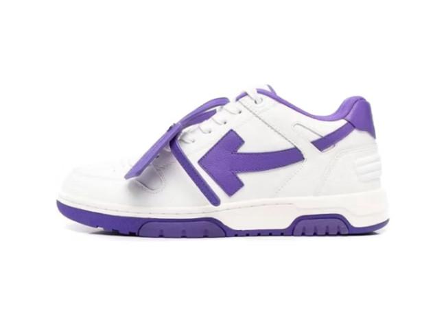 Out Of Office  OOO  Low Tops White Purple White