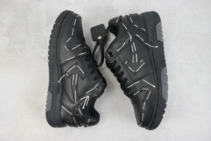 Out Of Office OOO Low Tops Sartorial Stitching Black Black