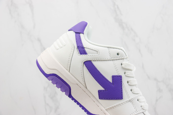 Out Of Office  OOO  Low Tops White Purple White