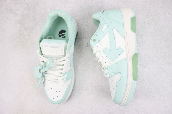 Out Of Office Calf Leather white/mint green