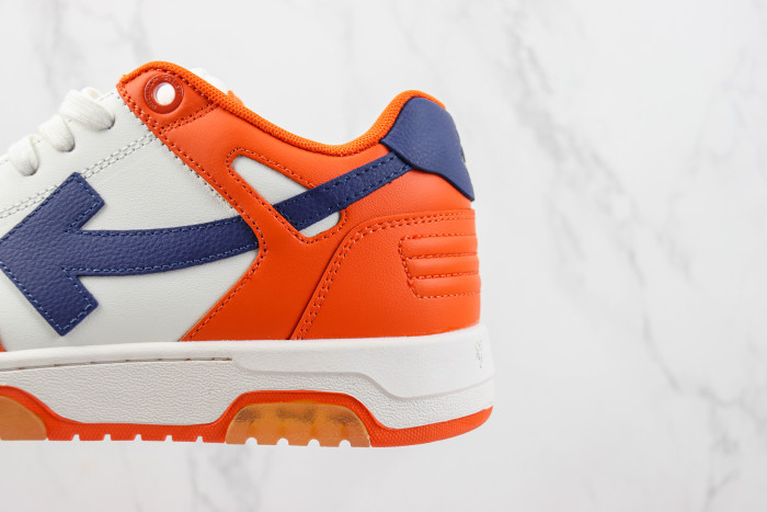 Out Of Office OOO Low Tops White Orange Blue