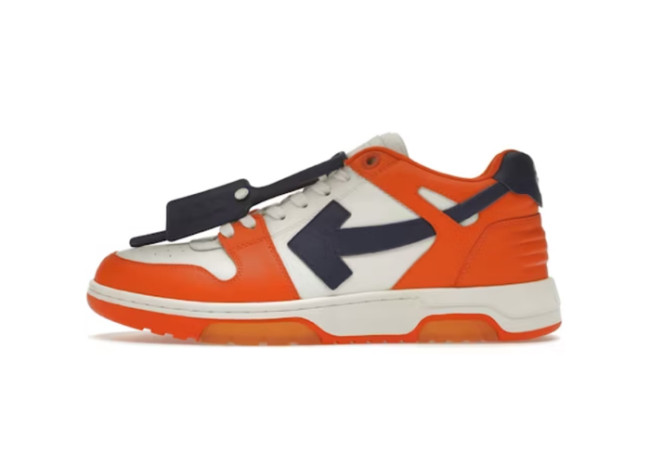Out Of Office OOO Low Tops White Orange Blue