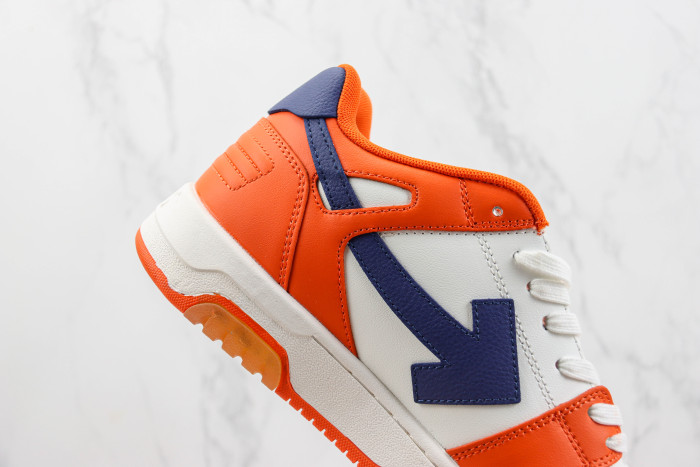 Out Of Office OOO Low Tops White Orange Blue