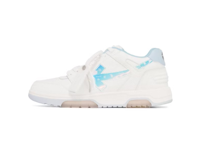 Out Of Office OOO Low Tops White Iridescent Blue
