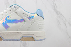 Out Of Office OOO Low Tops White Iridescent Blue