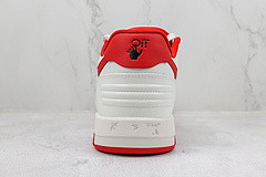Out Of Office  OOO  Low Tops White Red