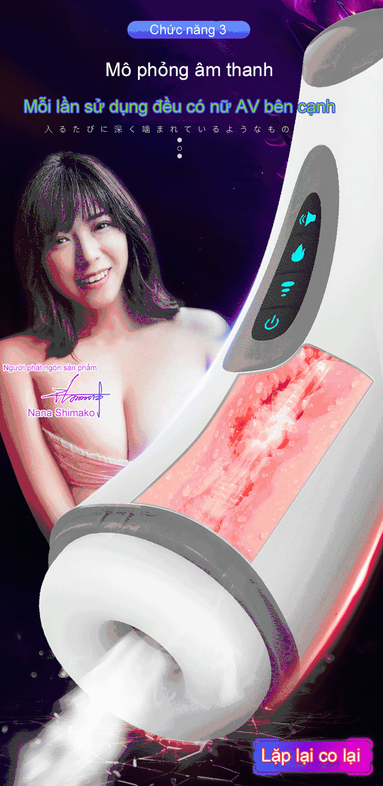 Âm Đạo Giả Bú Mút Điệp Viên 007 Masturbation Cup