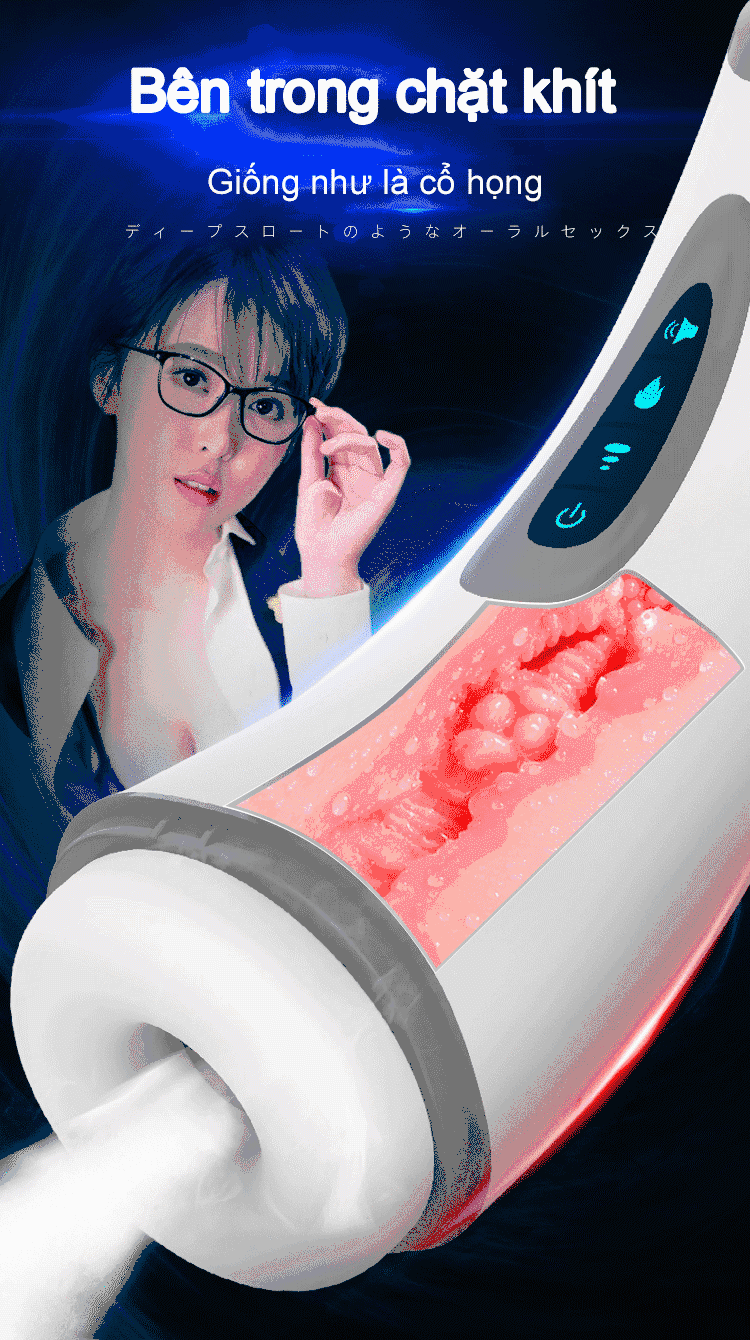 Âm Đạo Giả Bú Mút Điệp Viên 007 Masturbation Cup
