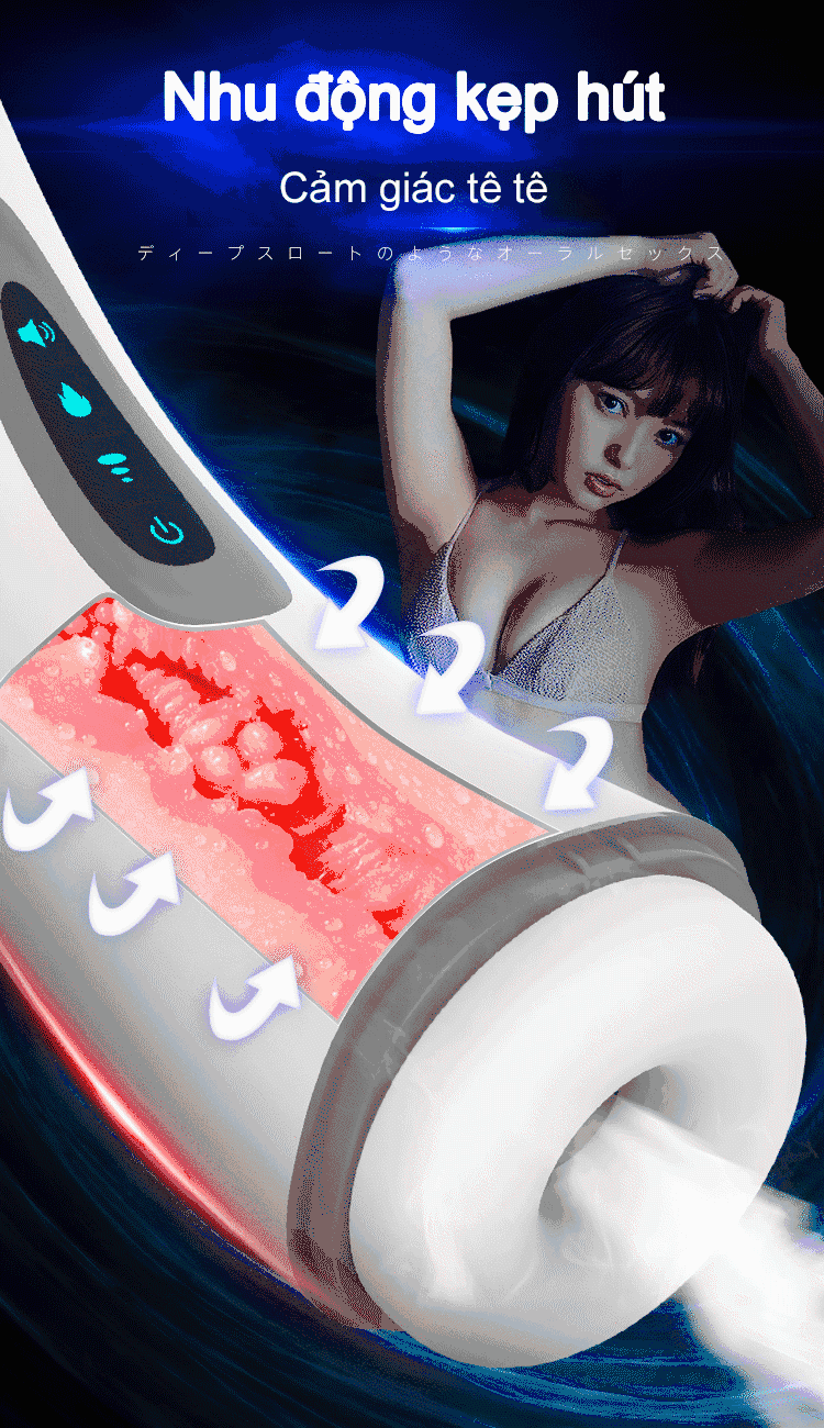 Âm Đạo Giả Bú Mút Điệp Viên 007 Masturbation Cup
