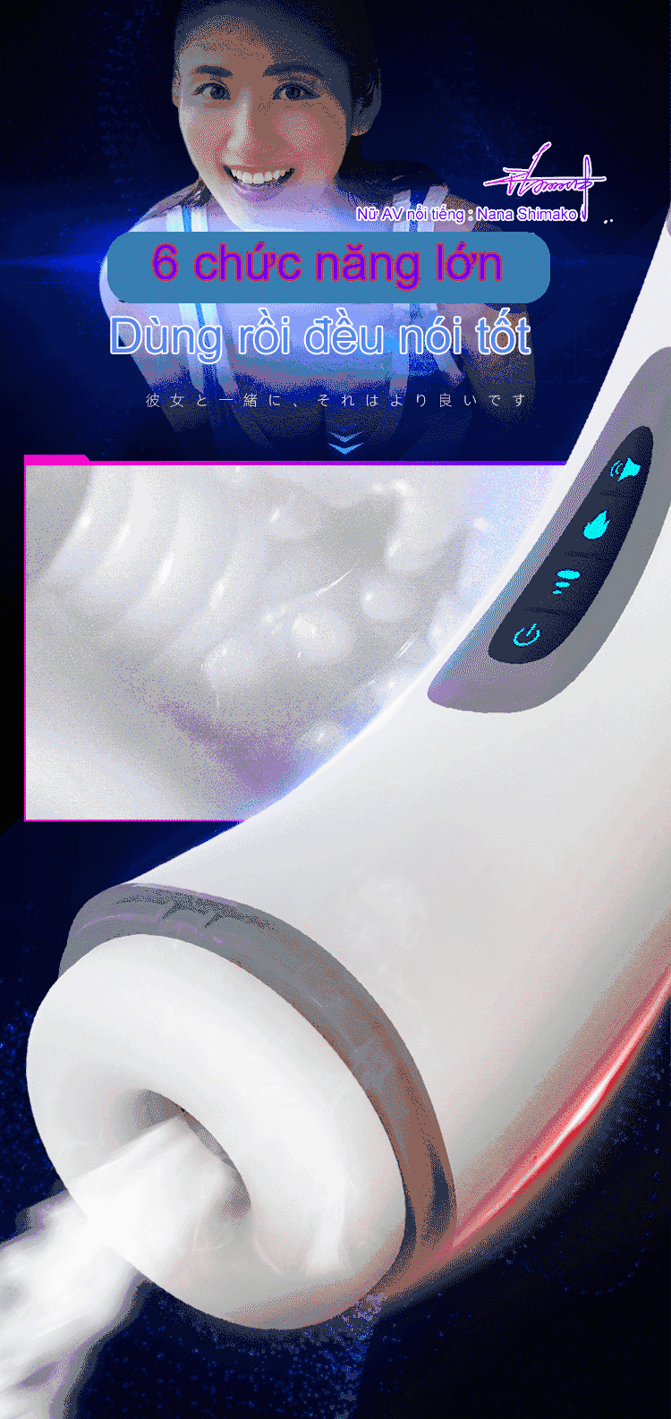 Âm Đạo Giả Bú Mút Điệp Viên 007 Masturbation Cup