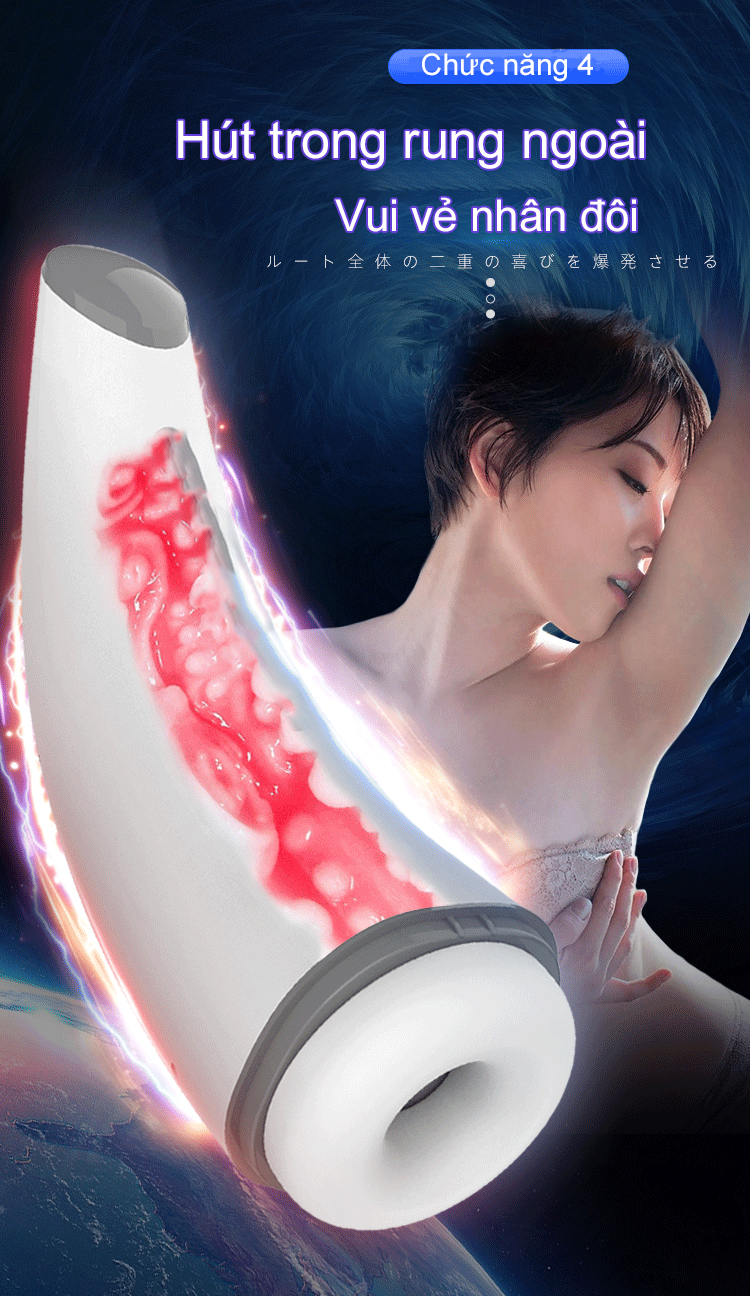 Âm Đạo Giả Bú Mút Điệp Viên 007 Masturbation Cup