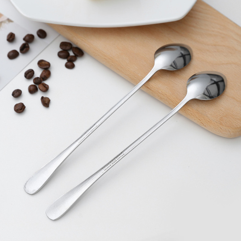 Cuchara de café con mango curvado de acero inoxidable de 12,7 cm con forma de sirena y cucharas de postre de helado Naisicatar 