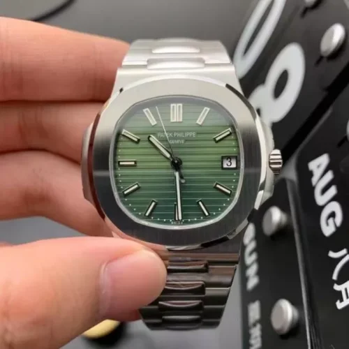 PATEK PHILIPPE Seamaster Nautilus Stainless Steel Black Dial 40 MM Watch