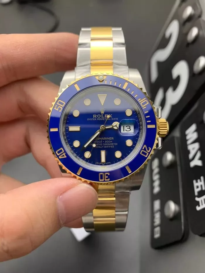 ROLEX Seamaster Yellow Gold Blue Dial 40 MM