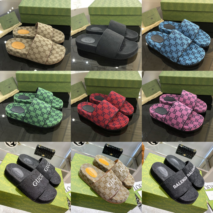 Gucci Unisex_Slippers/Sandals eur 36-46