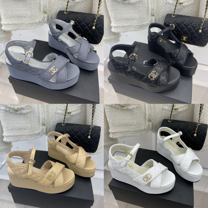 Chanel Women_Slippers/Sandals shoes eur 35-41 6.5CM