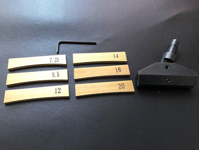 Fret Press Caul With 6 Inserts, Self – Leveling