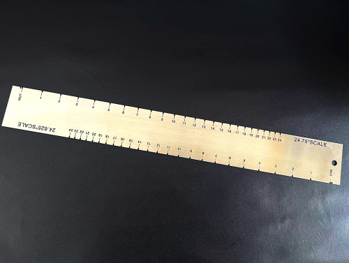 Guitar Neck Fret Scale Template, 24.75″ & 24.625″