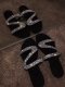 Diamond flat sandals and slippers BY9060