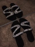 Diamond flat sandals and slippers BY9060