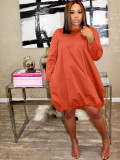 Casual Solid Oversize T Shirts Dress HG5128