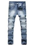 Hole high elastic Slim cotton jeans TX0703