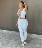 Sexy Mini Tshirt Tops With Long Pants  2 pcs Women Sets FF1024