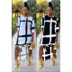 Leisure Comfy Loose Fitting Half Sleeve Printing Split Dress HHM6183