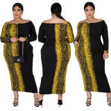 Fat woman with color leopard print SJ3298